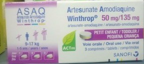 ASAQ WINTHROP 50 mg / 135 mg