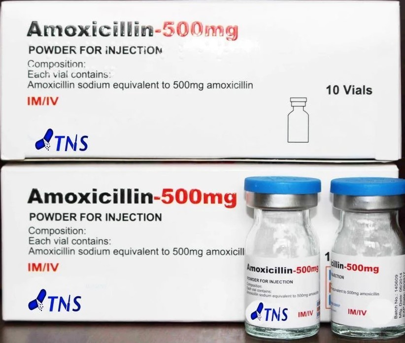 AMOXICILLINE + ACIDE CLAVULANIQUE 500 MG/100 MG AMP INJ IV B