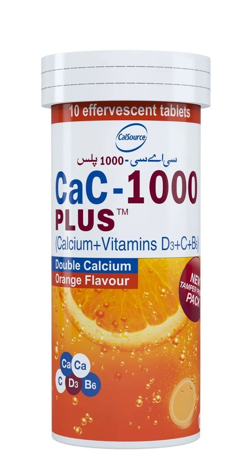 CALCIUM 260 mg + VITAMINE C 1000 mg comp. efferv. bte/10