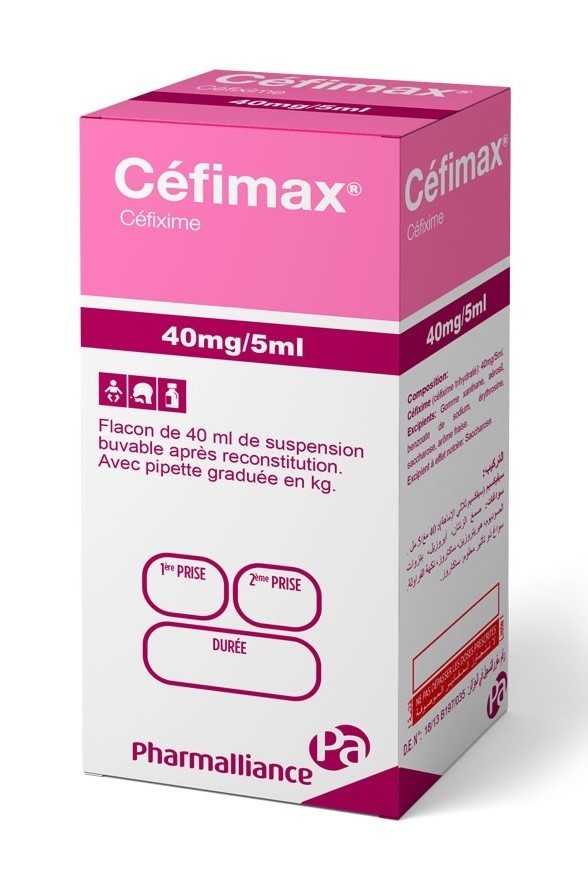 CEFIXIME 40 mg /5 ml pdre pr susp. buv. fl/60 ml